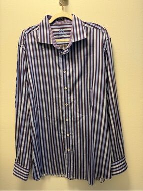 Bugatti Uomo Striped long Sleeve Shirt Classic Fit Large